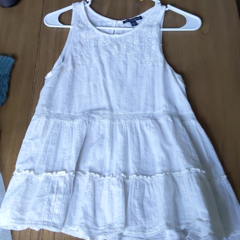 Boho white tank